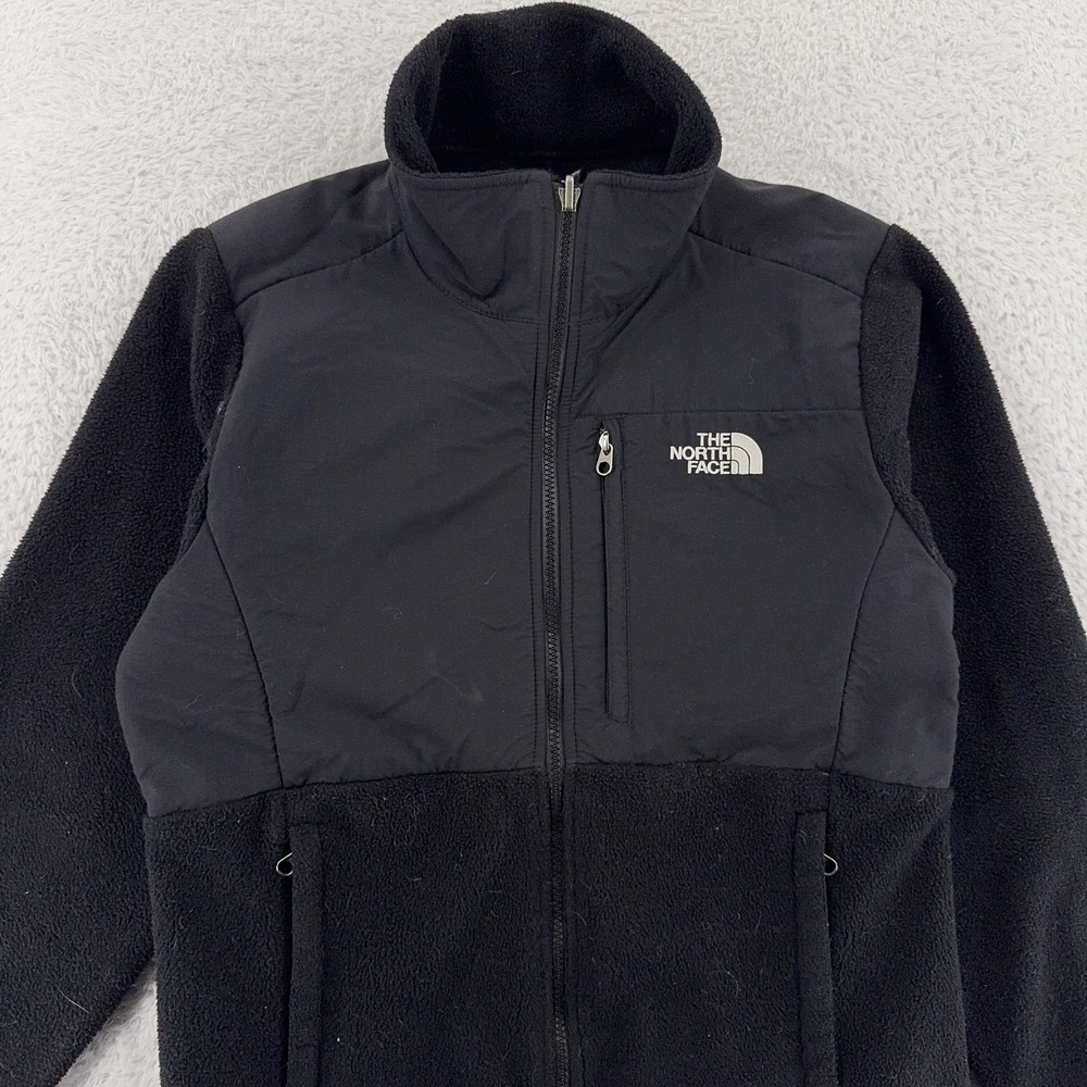 The North Face Black Fleece Jacket‎ Womens Medium Full Zip WindWall Hiking